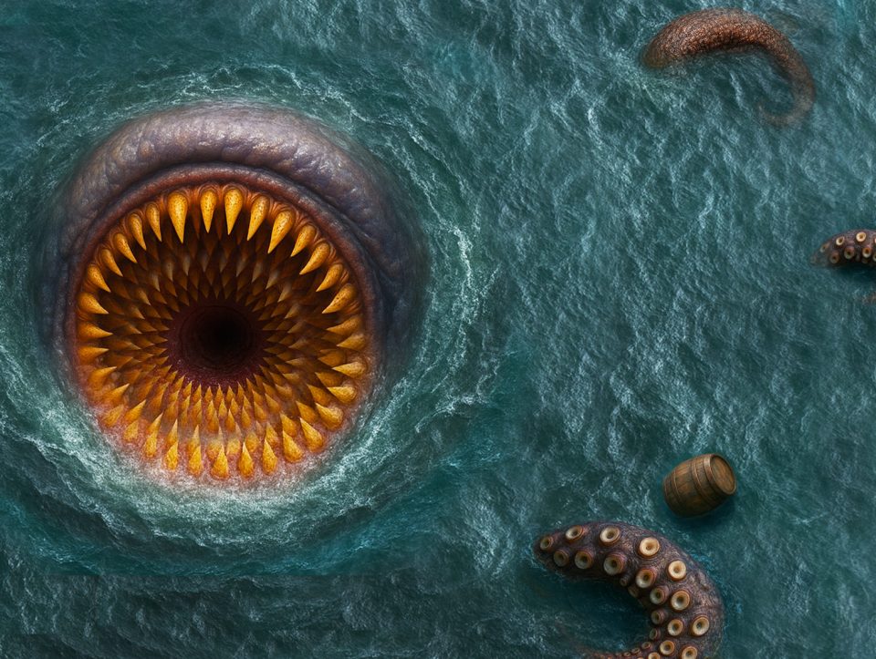 Kraken's mouth included with the Brixbox Display Case