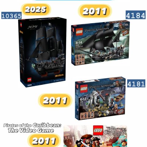 legomoleshow – 10365 Captain Jack Sparrows Pirate Ship versus 4184 Black Pearl