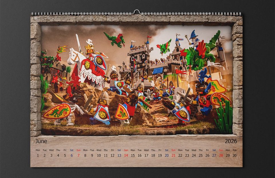 2026 Classic LEGO Castle Calendar by Mariusz Pietruszka