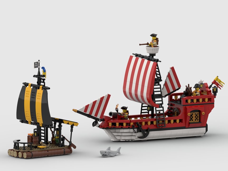 "Chasing a pirate raft" by Lacike