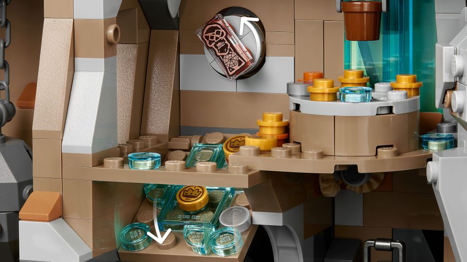 Copper Bones Skeleton key unlocks the Trap Door in 21363 The Goonies