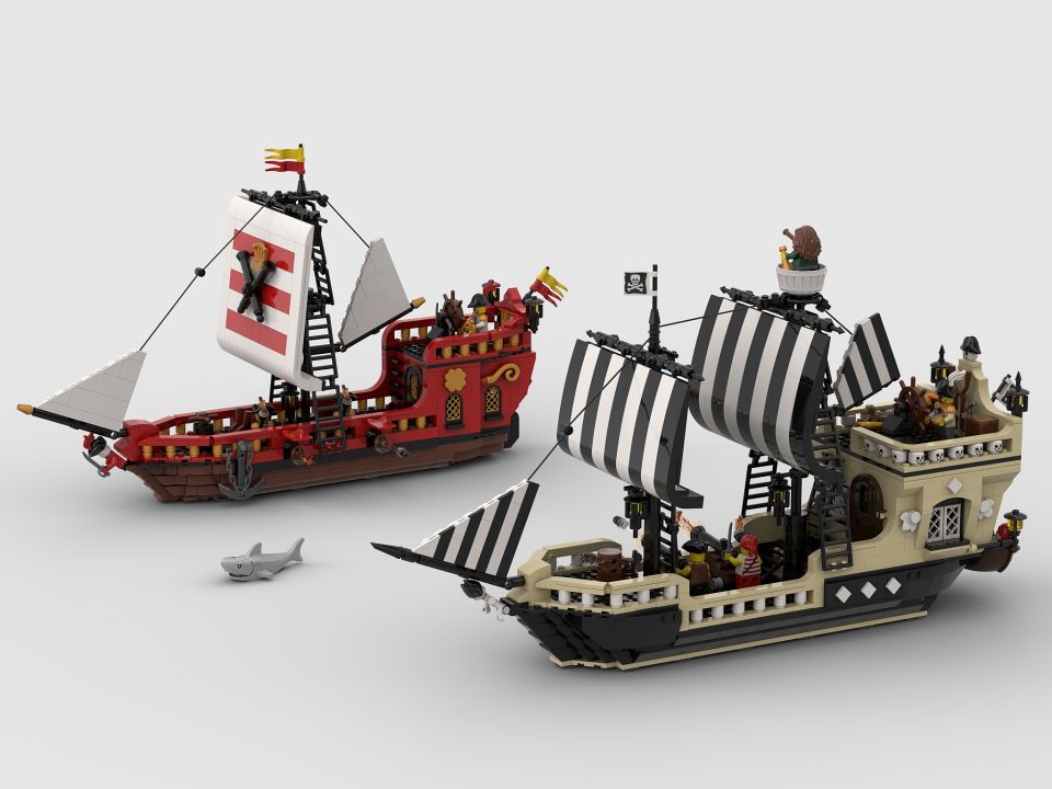 "Skull Renegades vs Redcoats Ship" by Lacike