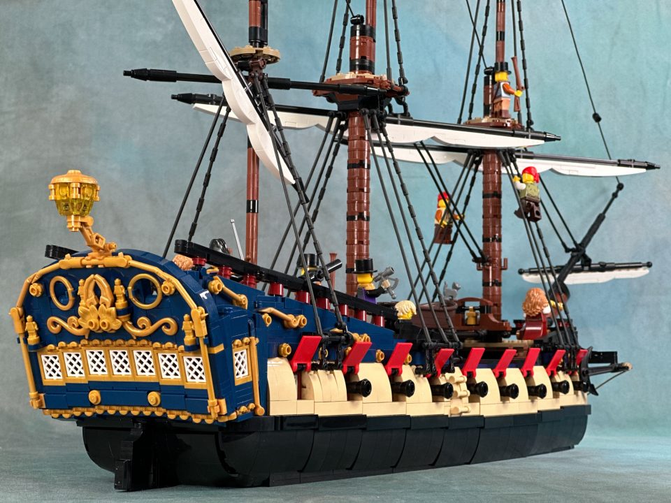 Stern of "Privateer Frigate Fortuna" by BrickPerfection