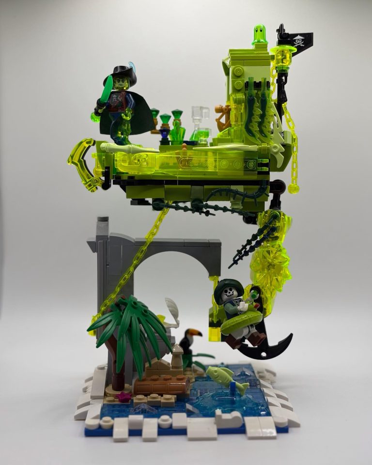 "Suspended Ghost Pirate Ship" by lillz_book_brick_pics