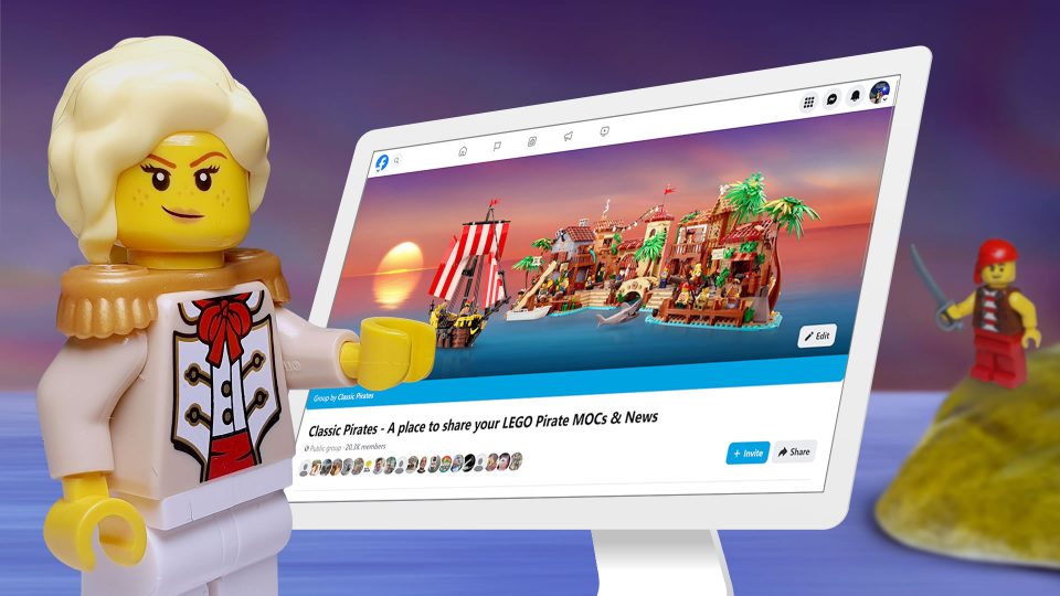 Bo'sun Will and Camilla using the Classic Pirates Facebook Group