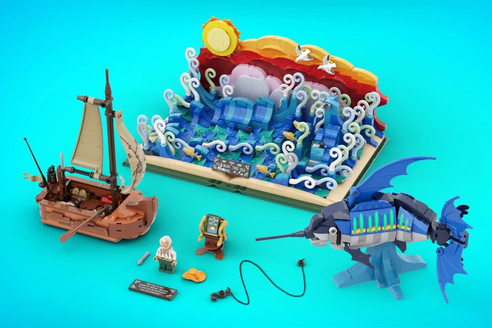 Click here to enlarge image Components of "The Old Man and the Sea" by IYan Ha