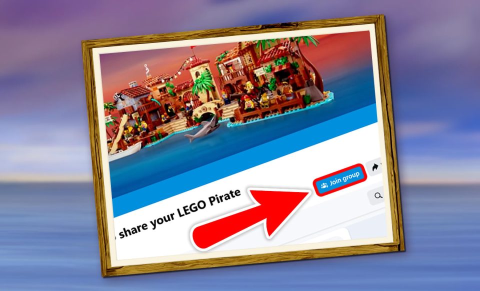 Screenshot of the "Join Button" in the Classic Pirates Facebook Group