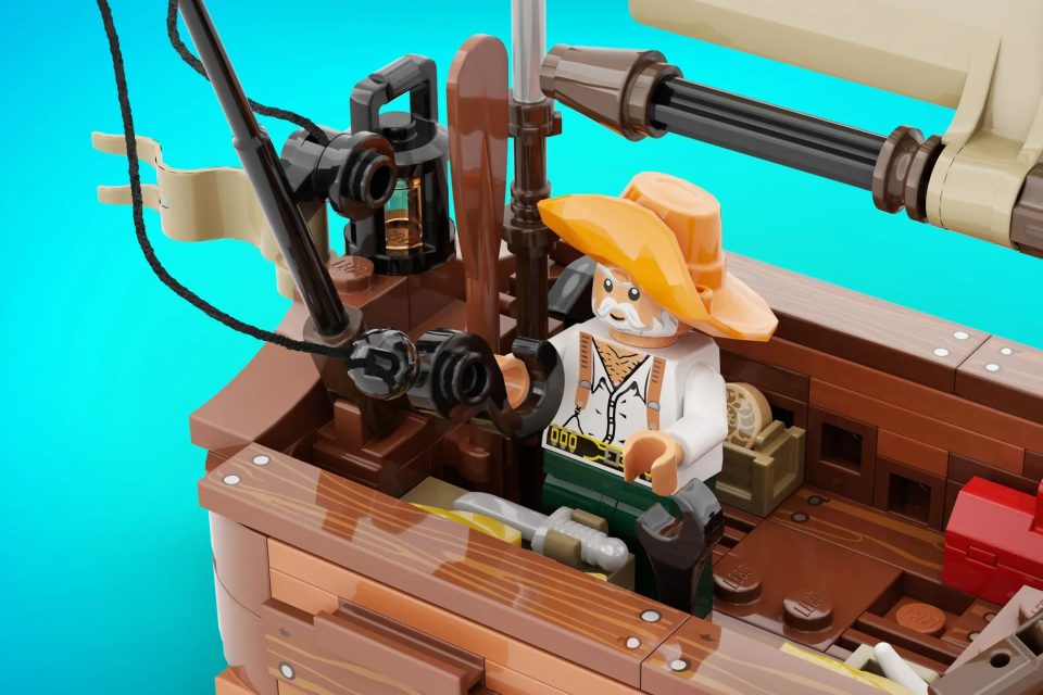 Click here to enlarge image Minfigure casting fishing rod from "The Old Man and the Sea" by IYan Ha