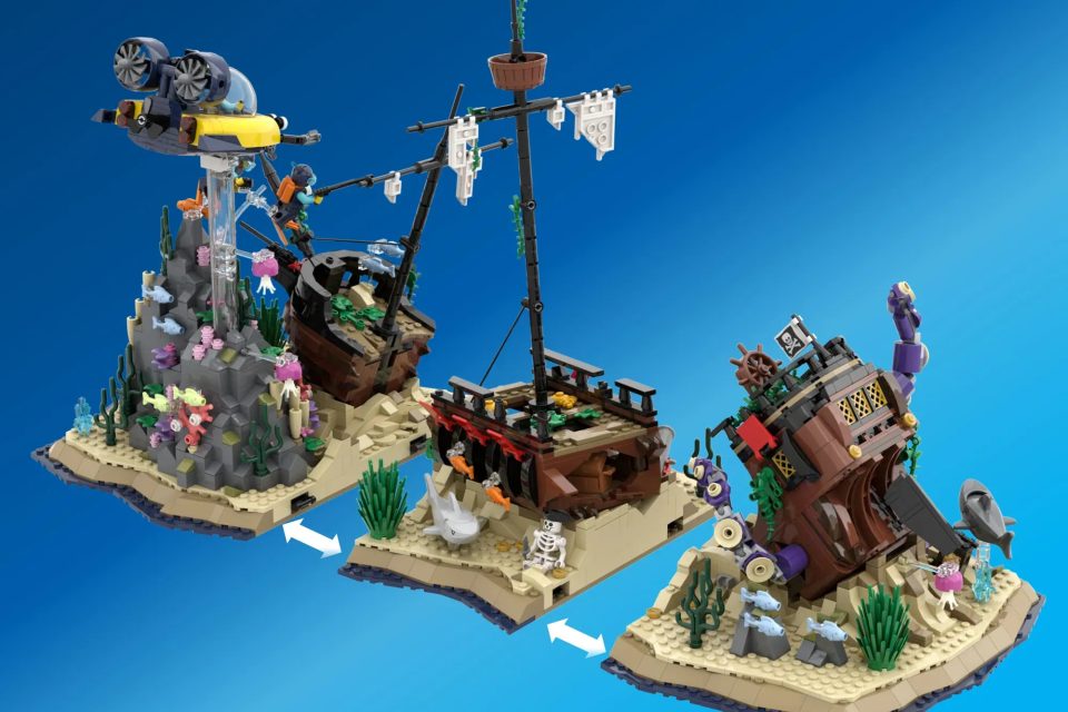 Modular sections of "Deep Sea Discovery" by Rich Hebert