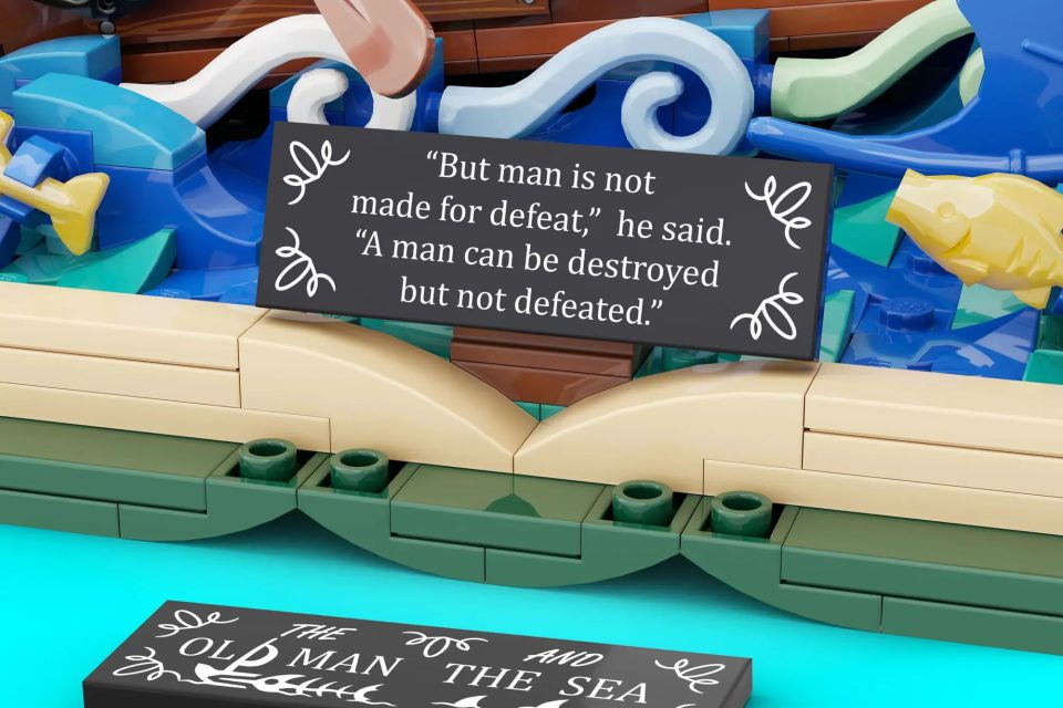 Click here to enlarge image Quote included with "The Old Man and the Sea" by IYan Ha