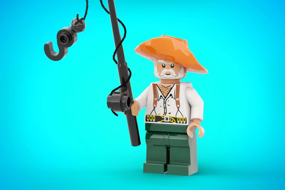 Click here to enlarge image Santiago minifigure from "The Old Man and the Sea" by IYan Ha