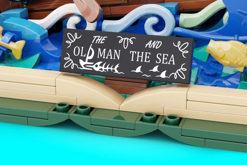 Click here to enlarge image Sign included with "The Old Man and the Sea" by IYan Ha