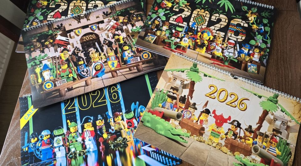 Classic Theme LEGO Calendars photographed by Tee Bush