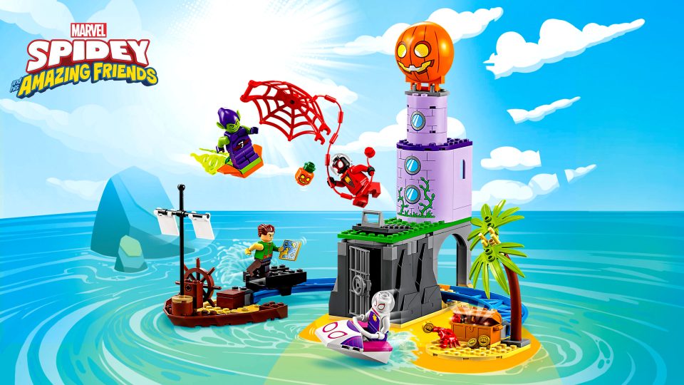 10790 Team Spidey at Green Goblins Lighthouse