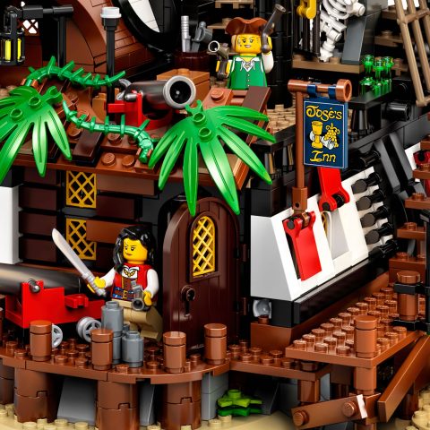 Close-up of Jose’s Inn at Pirates of Barracuda Bay