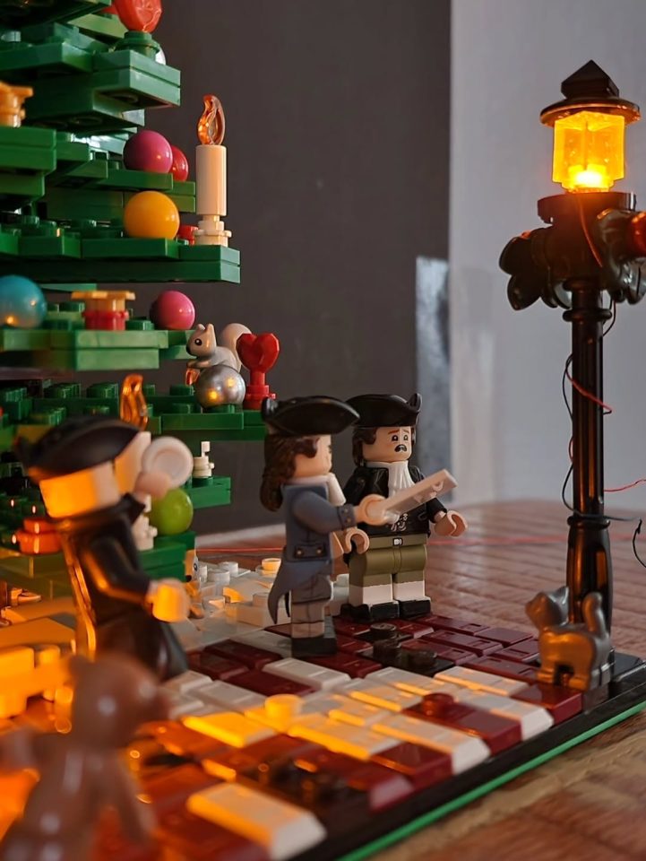 "Colonists Coming Together for Christmas" by ruddellcreations18