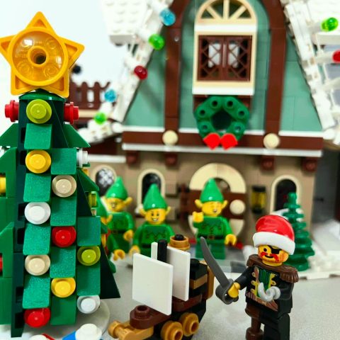 Captain Redbeard in the Christmas village by Marco Menguzzato