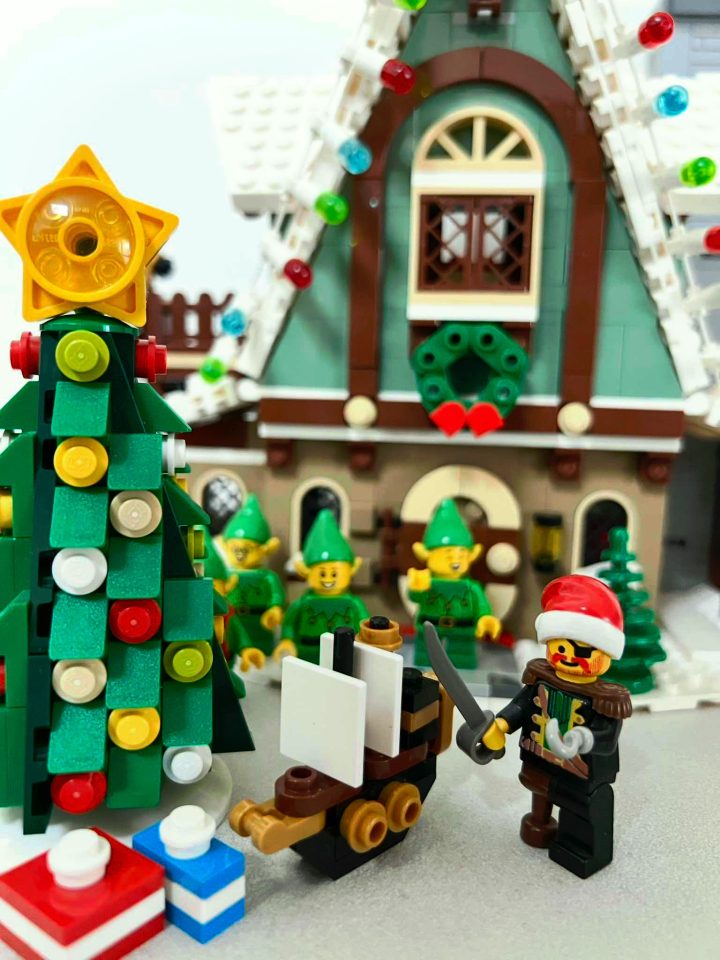 Captain Redbeard in the Christmas village by Marco Menguzzato