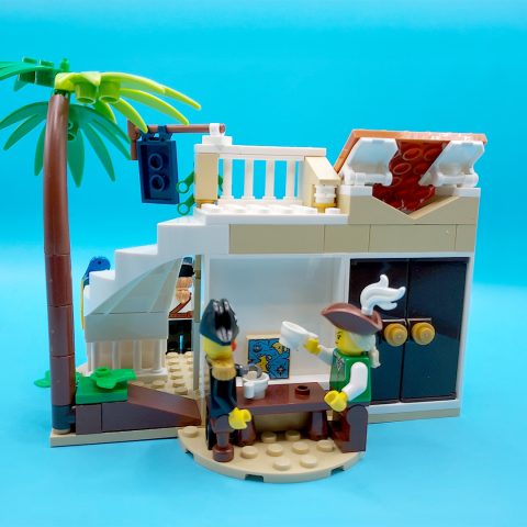 Rear of physical LEGO build of “José’s Inn” by Siroco