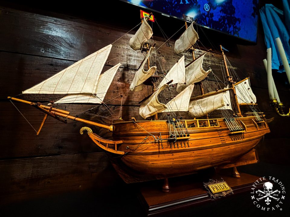 Model of the "The Pride", Lafitte's ship