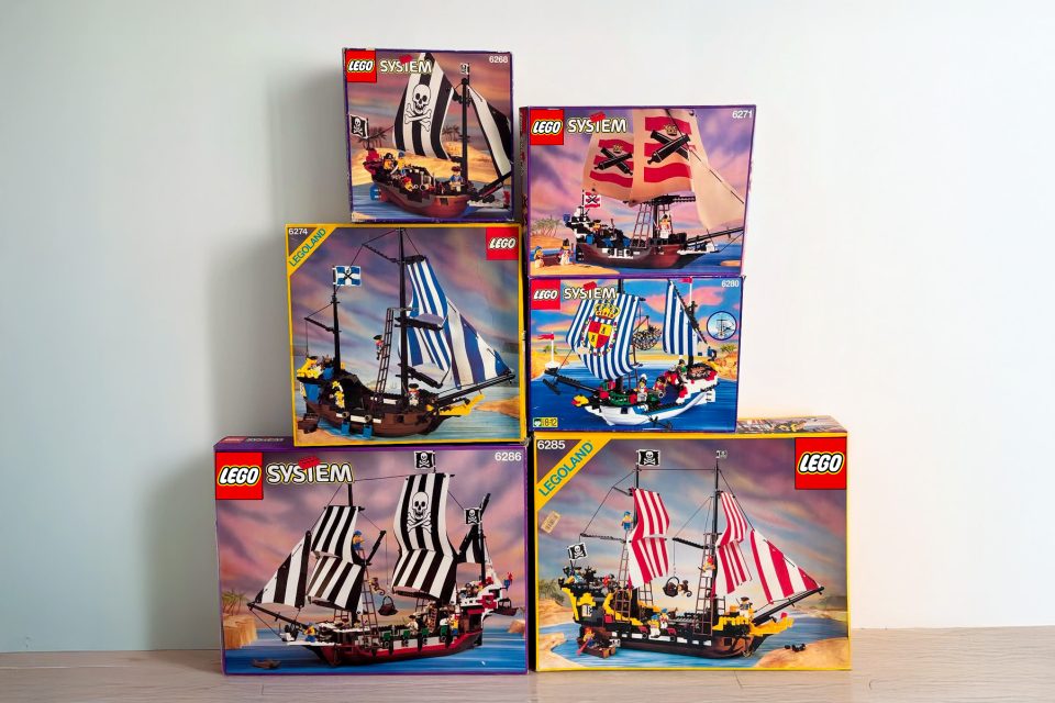 MISB LEGO Pirate Set Boxes - photo credit to bricklicante