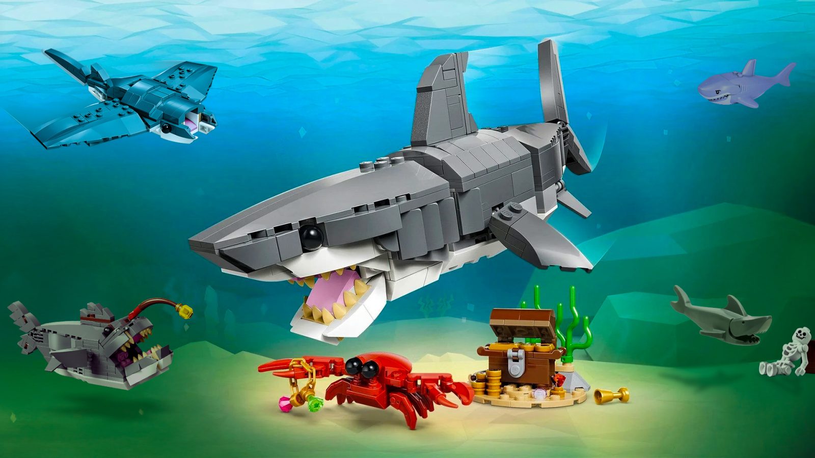 31381 Fierce Shark with a Treasure Chest