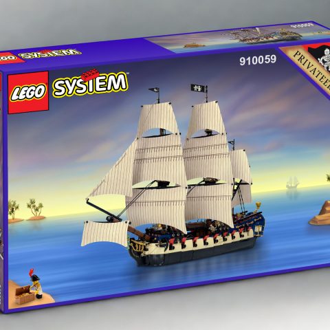 Front of LEGO SYSTEM box for 910059 Privateer Frigate Fortuna