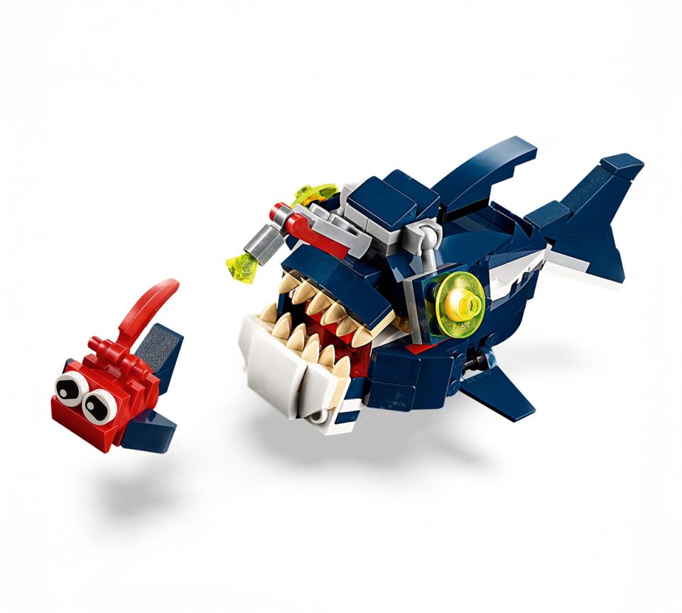 Angler fish build from Creator 31088 Deep Sea Creatures