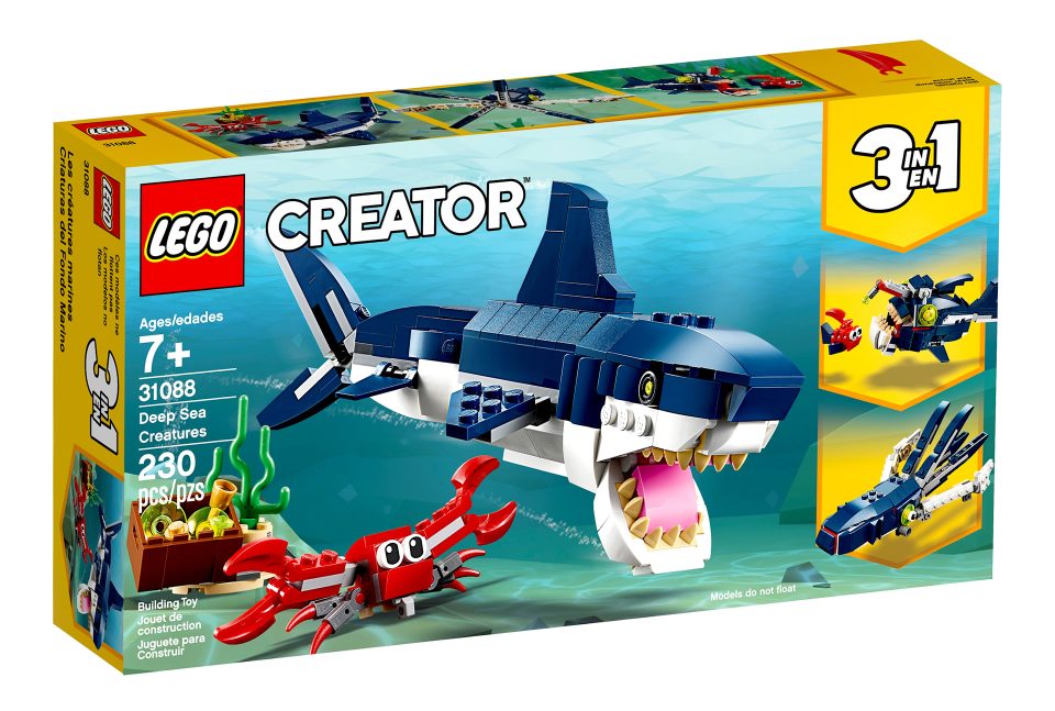 Click here to enlarge image Front of the box for 31088 Deep Sea Creatures