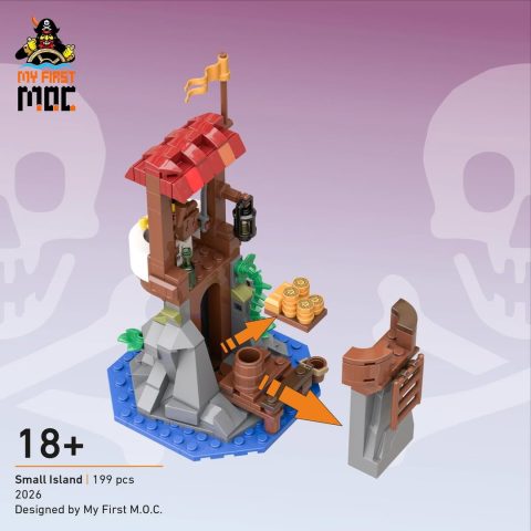 Interior of “Small Island” by MyFirstMOC