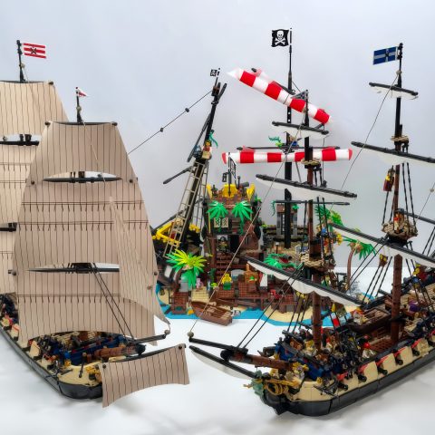 910059 Privateer Frigate Fortuna sail comparison