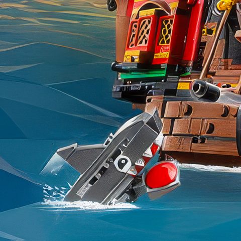 Brick built shark from  31109 Creator 3 in 1 Pirate Ship