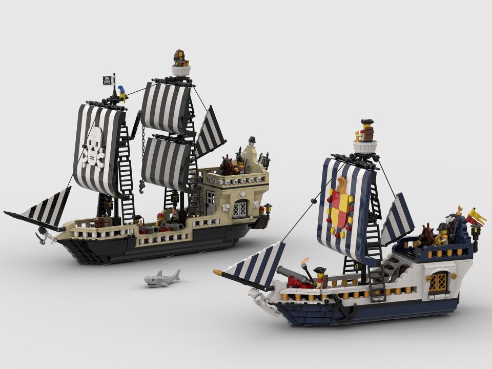 "Skull Renegades vs Bluecoats Ship" by Lacike