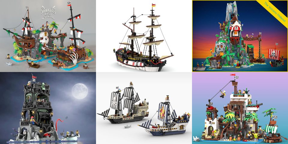 Click here to enlarge image More LEGO Pirate Designs submitted to BrickLink Designer Program Series 10