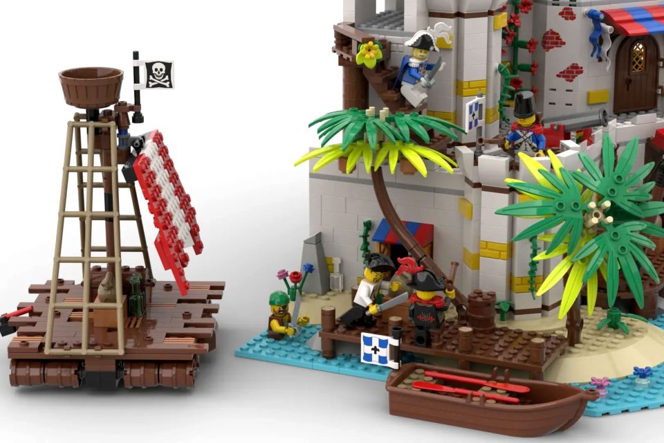 Pirate draft docked at the Soldiers Fort