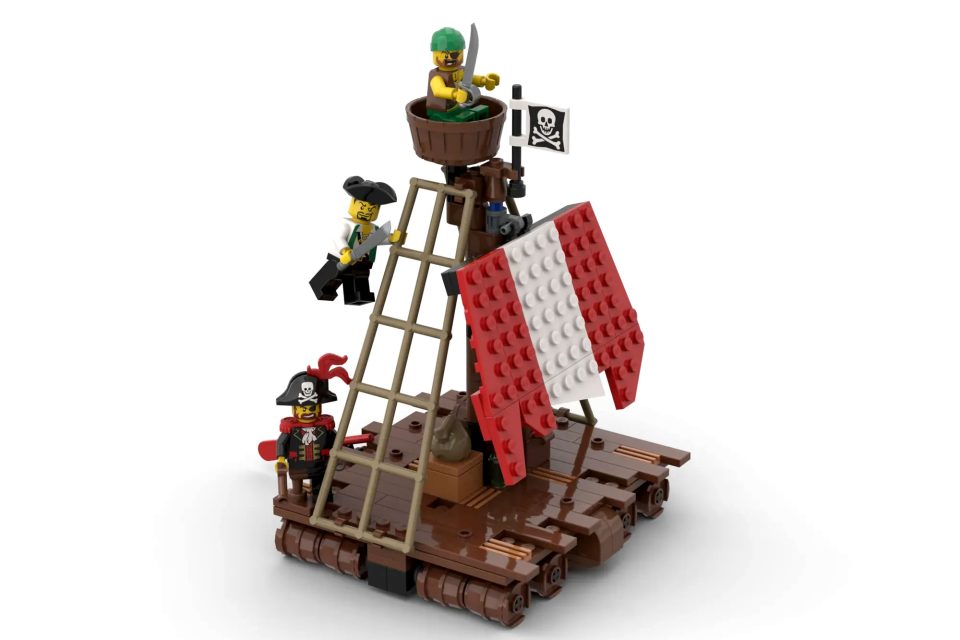 Raft included with Pirate Theme play set