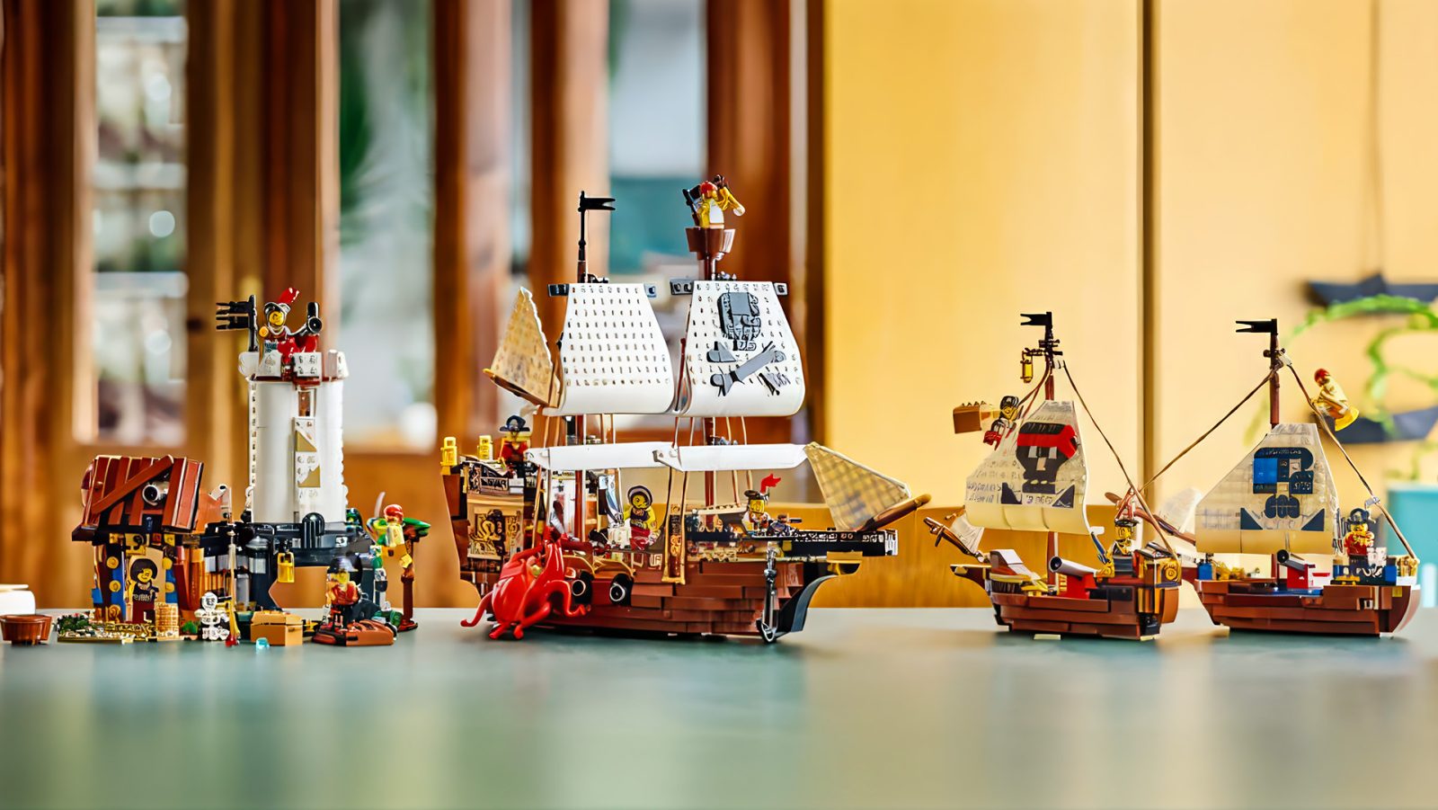 3 builds of 31387 Iconic Pirate Ship