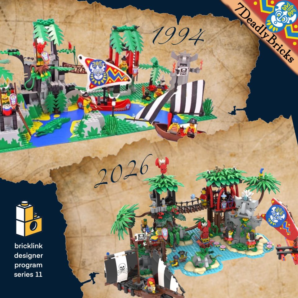 Click here to enlarge image Comparison between 6278 Enchanted Island and Mysterious Isle