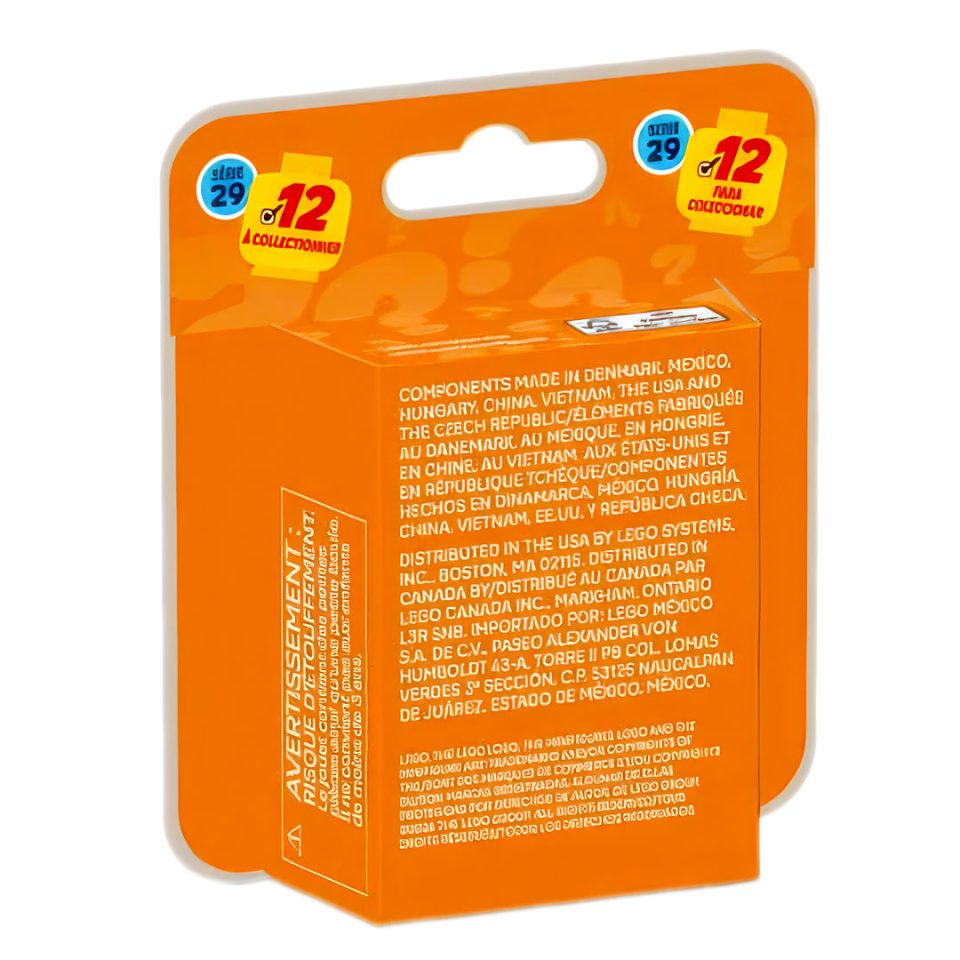 Back of card for 71052 LEGO Collectible Minifigure Series 29
