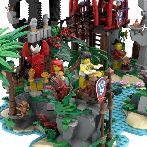 East side of “Mysterious Isle” by 7DeadlyBricks
