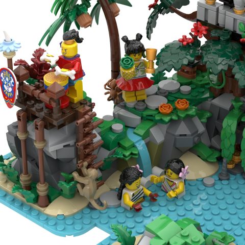 Far-east side of “Mysterious Isle” by 7DeadlyBricks