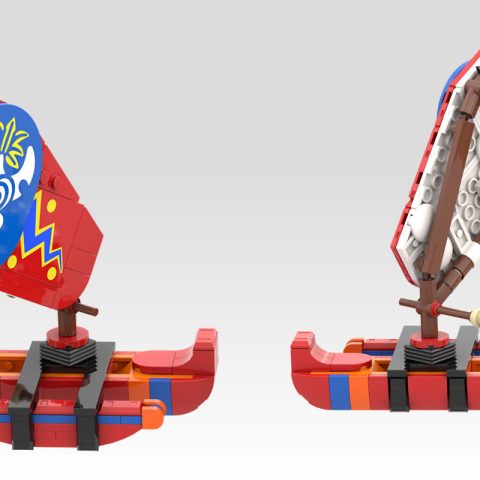 Islander outrigger  included with “Mysterious Isle” by 7DeadlyBricks