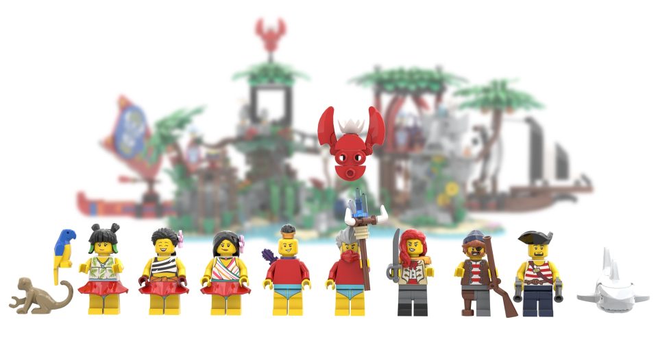 Minifigures from "Mysterious Isle" by 7DeadlyBricks