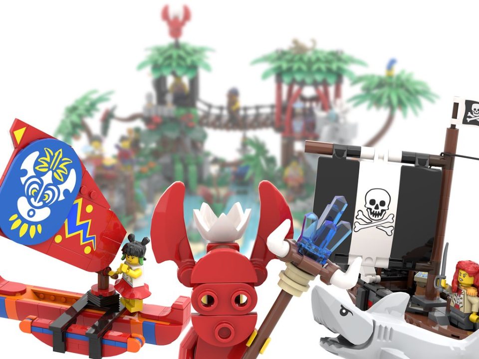 Click here to enlarge image King Kahuka (BrickLink Designer version) "Mysterious Isle" by SevenDeadlyStreamers