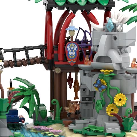 Right side of “Mysterious Isle” by 7DeadlyBricks