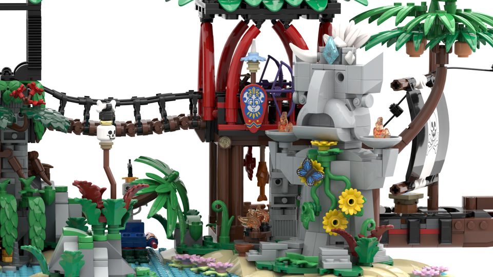 Click here to enlarge image Right side of "Mysterious Isle" by 7DeadlyBricks