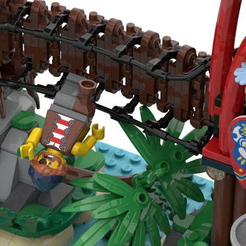 Rope bridge of “Mysterious Isle”