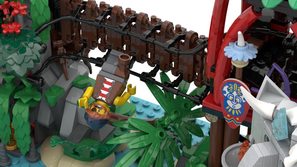 Click here to enlarge image Rope bridge of "Mysterious Isle"
