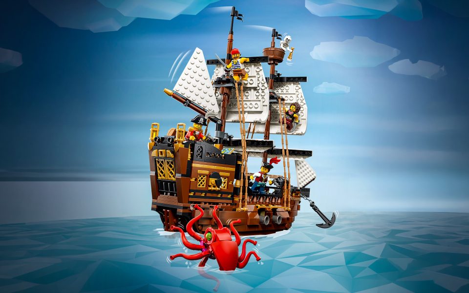 Ship build of 31387 Iconic Pirate Ship