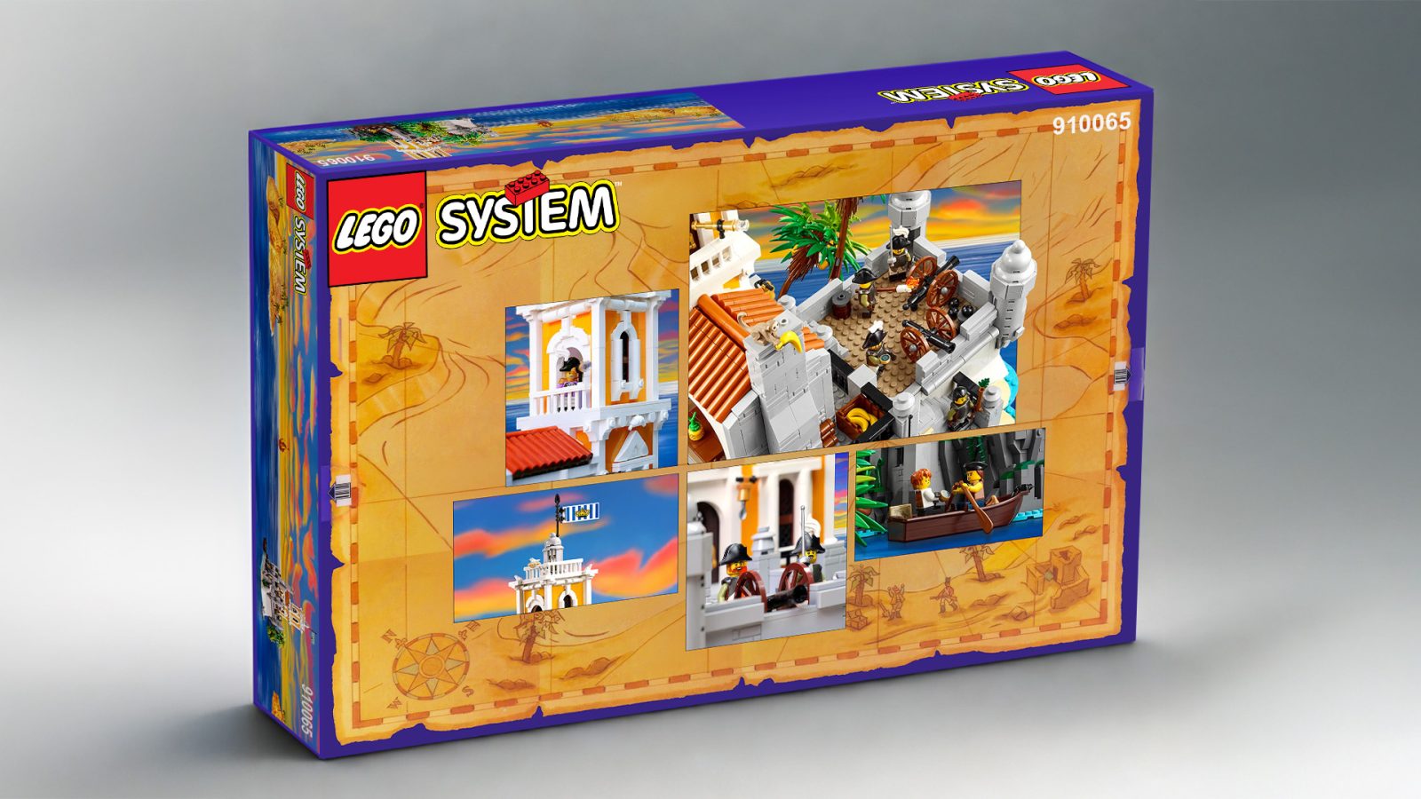 Back of Classic LEGO Box Art for 910065 Coconut Cape